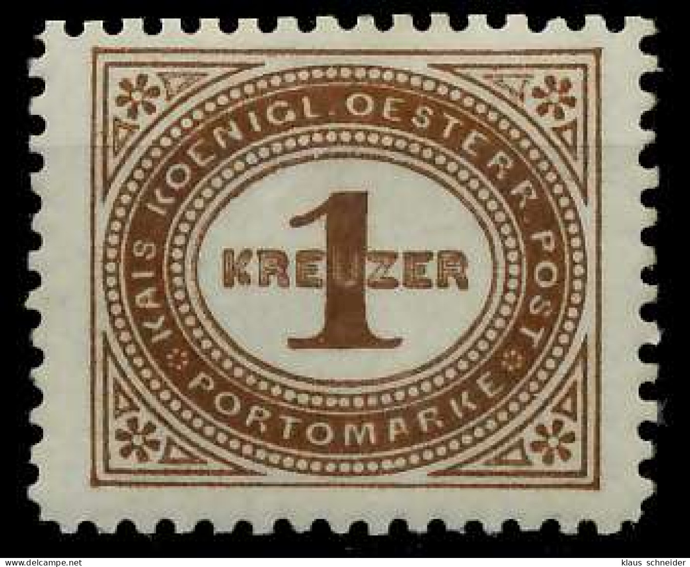 ÖSTERREICH PORTOMARKEN 1894 Nr 1F Postfrisch X7428C6 - Impuestos