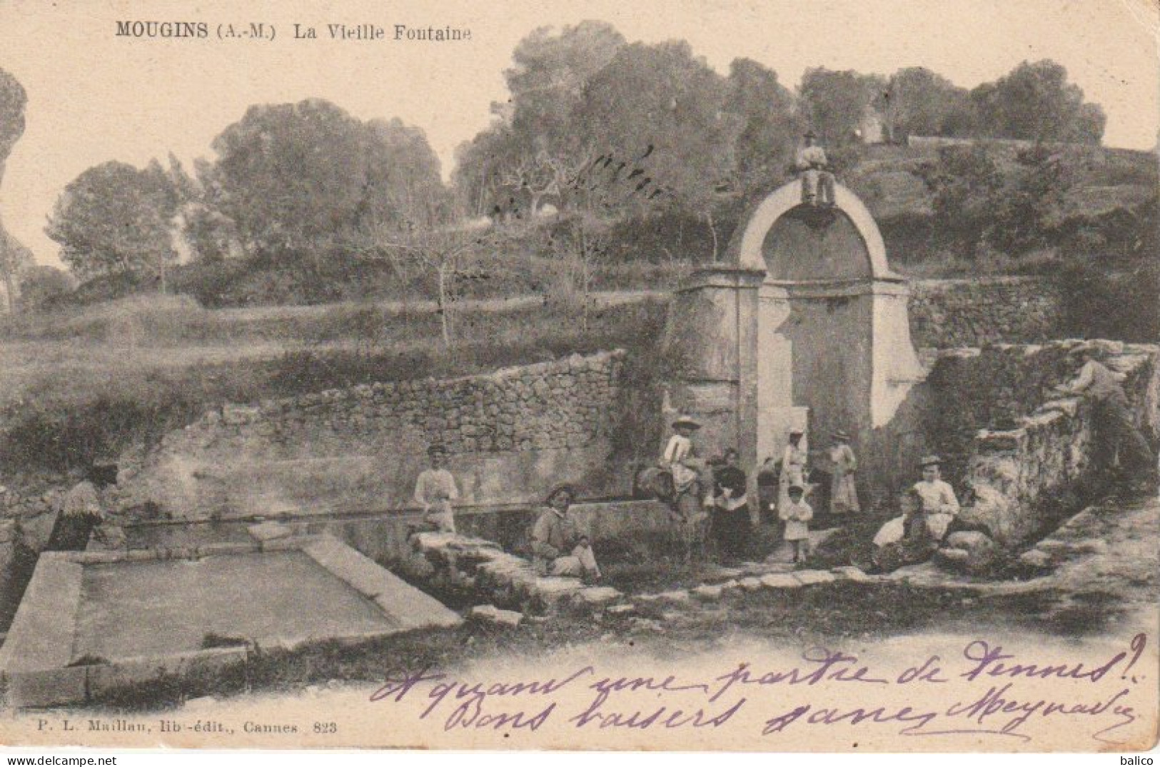 06 - Mougins, La Vieille Fontaine (lavandières, Lavoir) - Mougins
