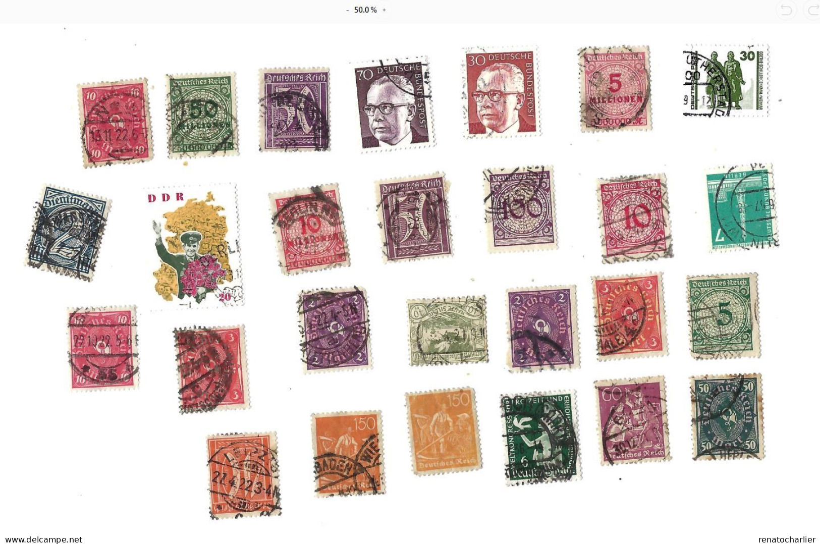 Collection De 80 Timbres  Oblitérés. - Sammlungen