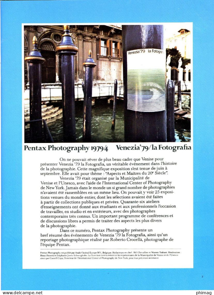 PENTAX PHOTOGRAPHY 1979 VENEZIA - Fotografia