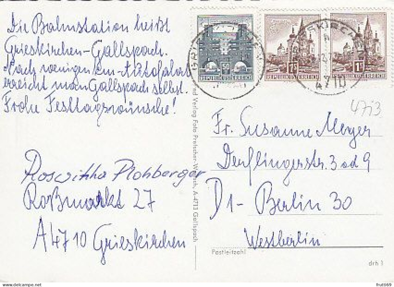 AK 208995 AUSTRIA - Gallspach - Med. Rat Dr. F.G. Zeileis - Gallspach