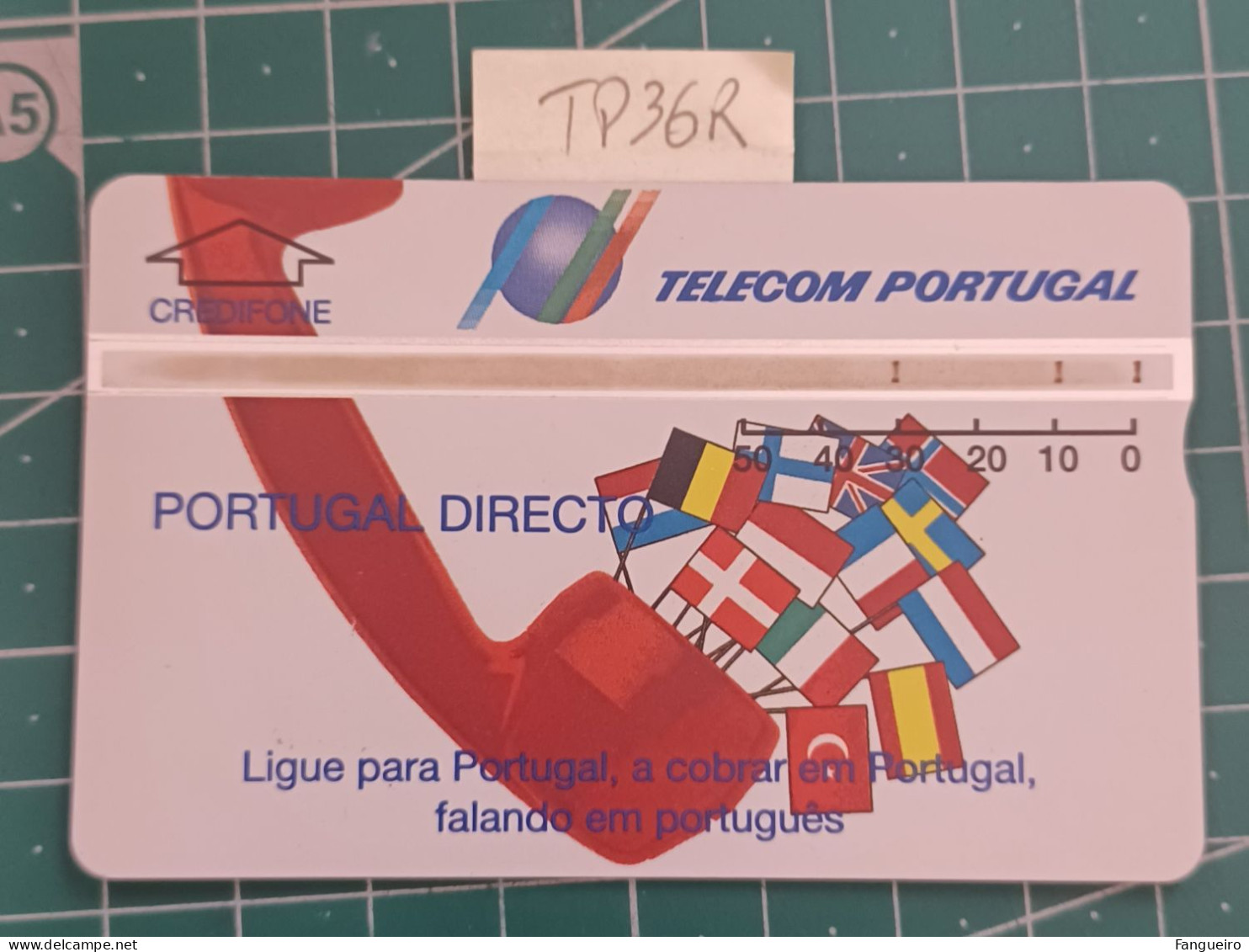 PORTUGAL PHONECARD USED TP36R PORTUGAL DIRECTO - Portogallo