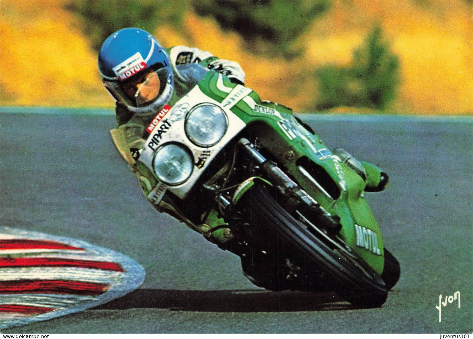CPSM Moto-Sarron-Kawasaki 1000-Bol D'Or 1976-RARE       L2760 - Motociclismo