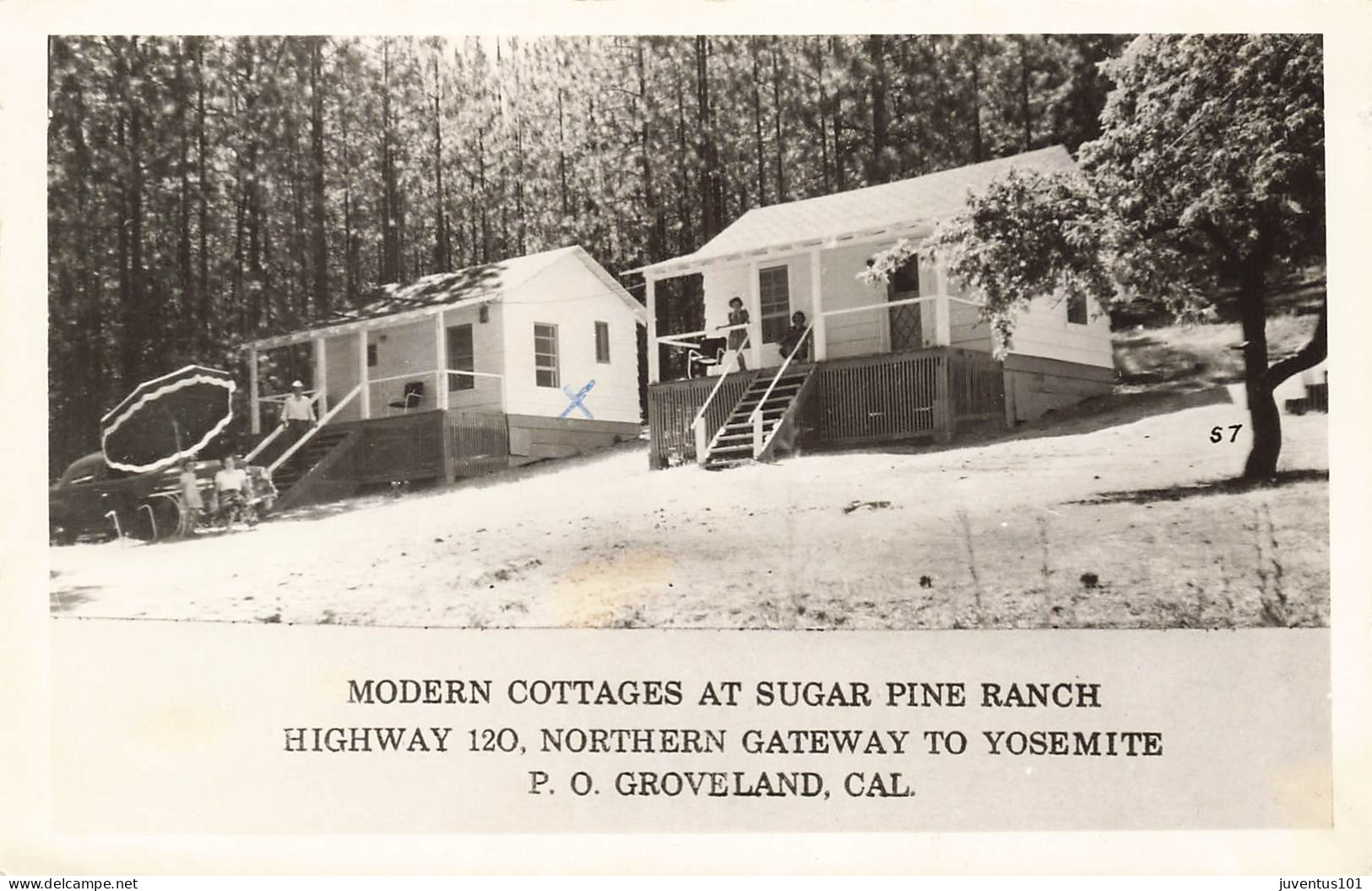 CPSM Modern Cottages At Sugar Pine Ranch-Yosemite-Groveland-RARE       L2760 - Yosemite