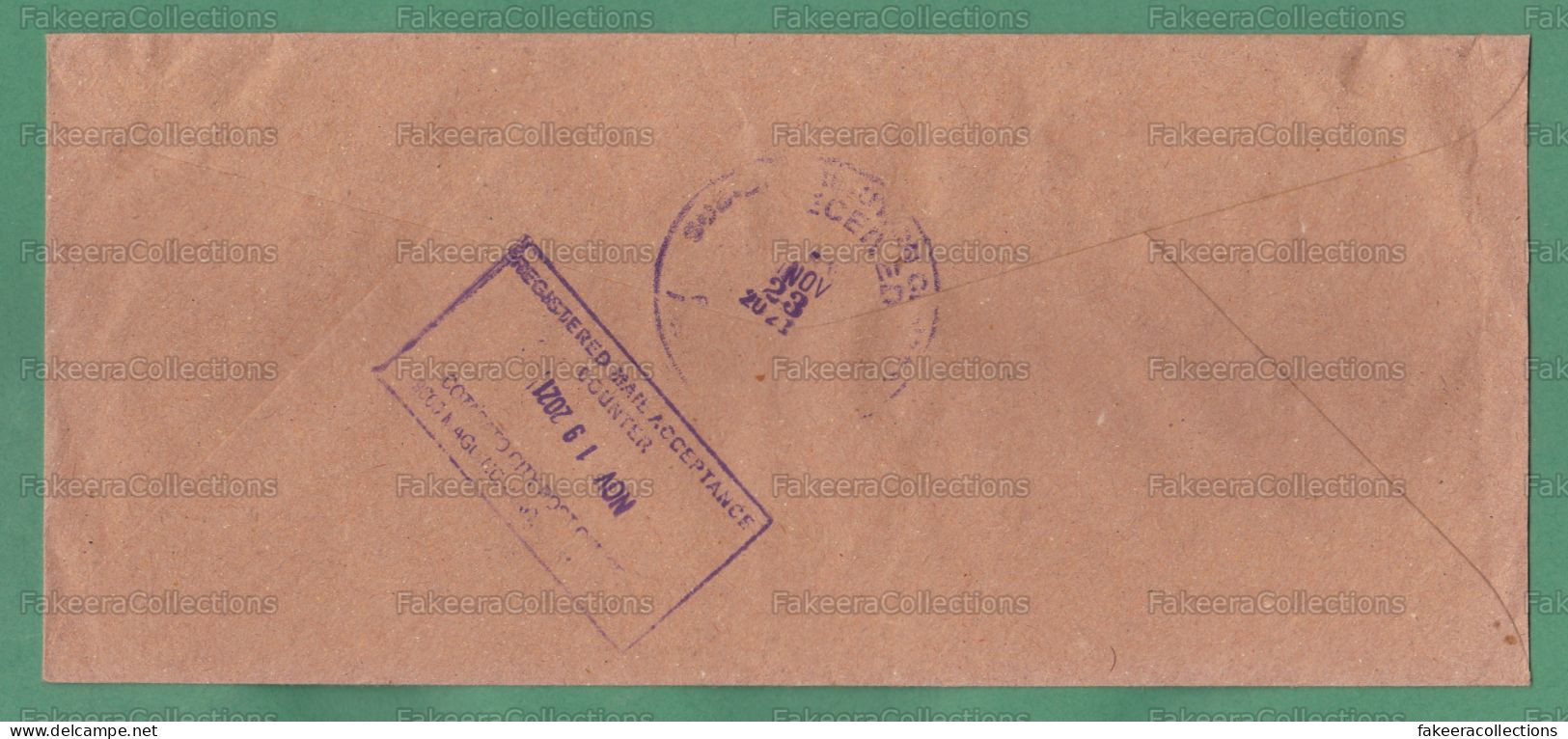 PHILIPPINES 2021 PILIPINAS - Registered Cover With 50 Pesos Meter Franking Cancellation - As Scan - Philippinen