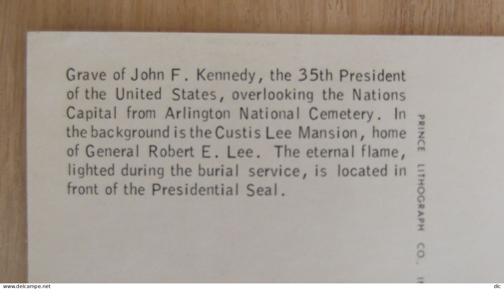 Grave Of John F. Kennedy - Prince Lithograph Co. - Arlington