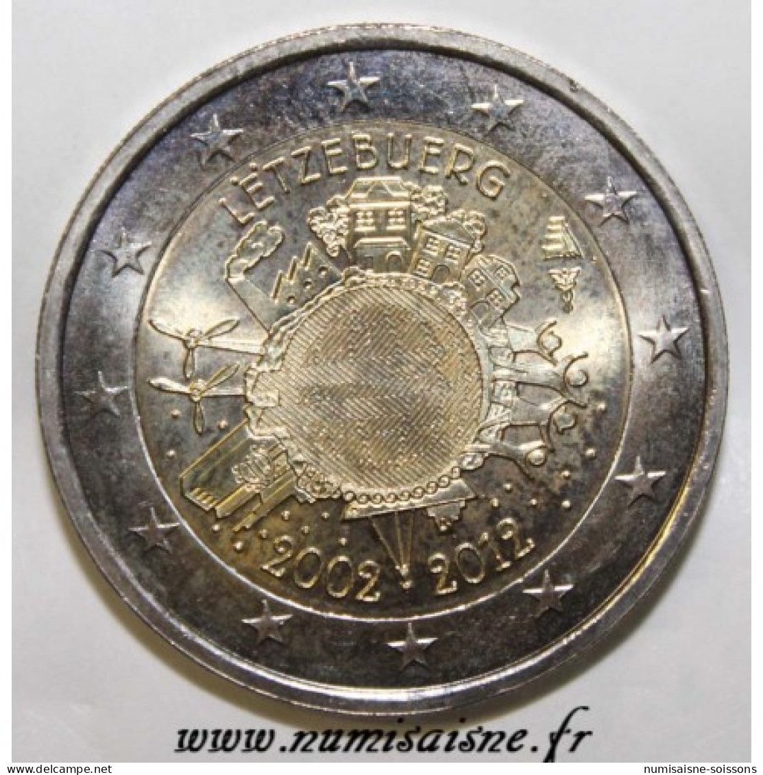 LUXEMBOURG - 2 EURO 2012 - 10 ANS DE L'EURO - SPL - Lussemburgo