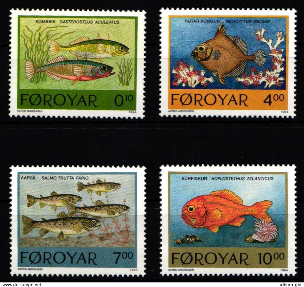 Färöer 256-259 Postfrisch #JQ453 - Islas Faeroes