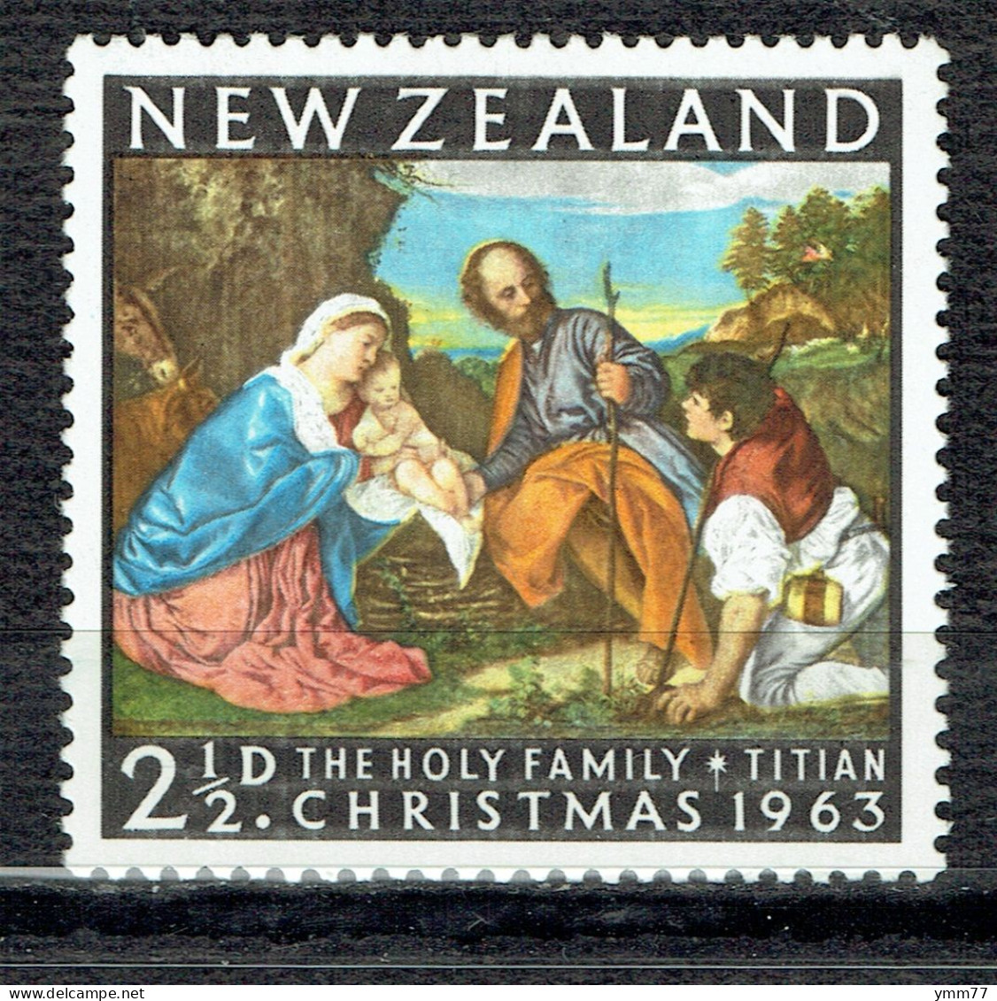 Noël : L'Adoration Des Bergers De Gérard Van Honthorst Dit De La Nuit - Unused Stamps