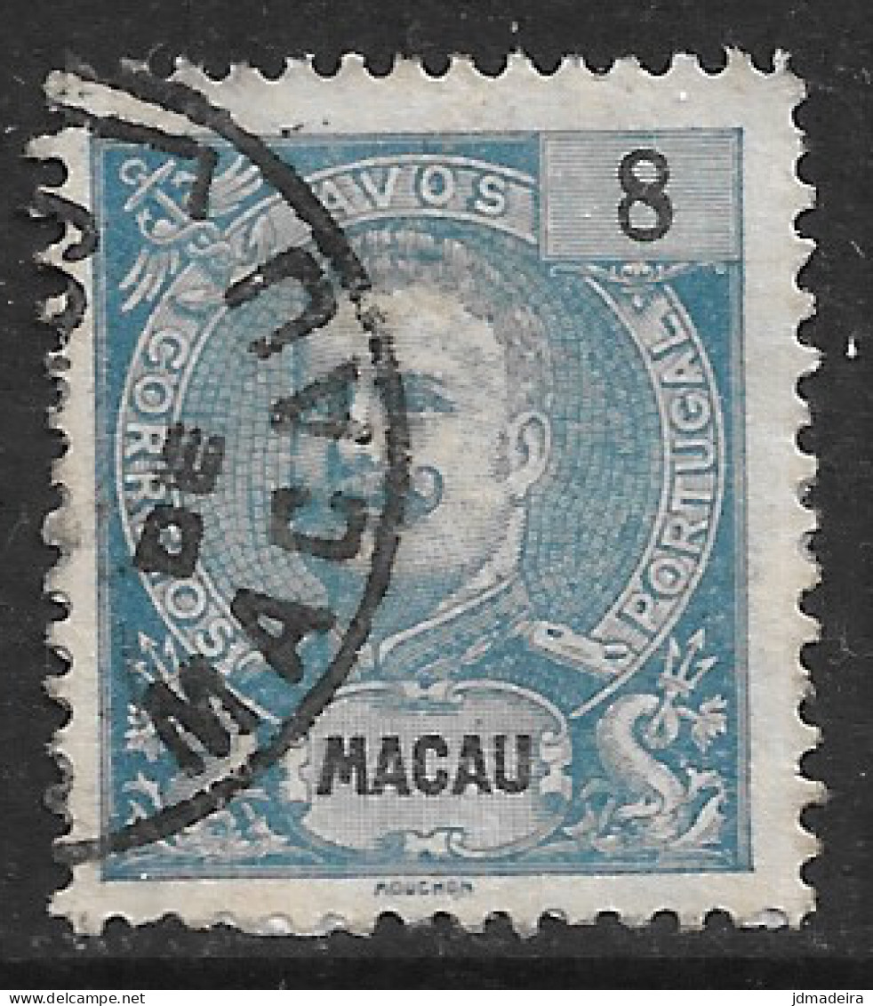 Macau Macao – 1898 King Carlos 8 Avos Used Stamp - Used Stamps