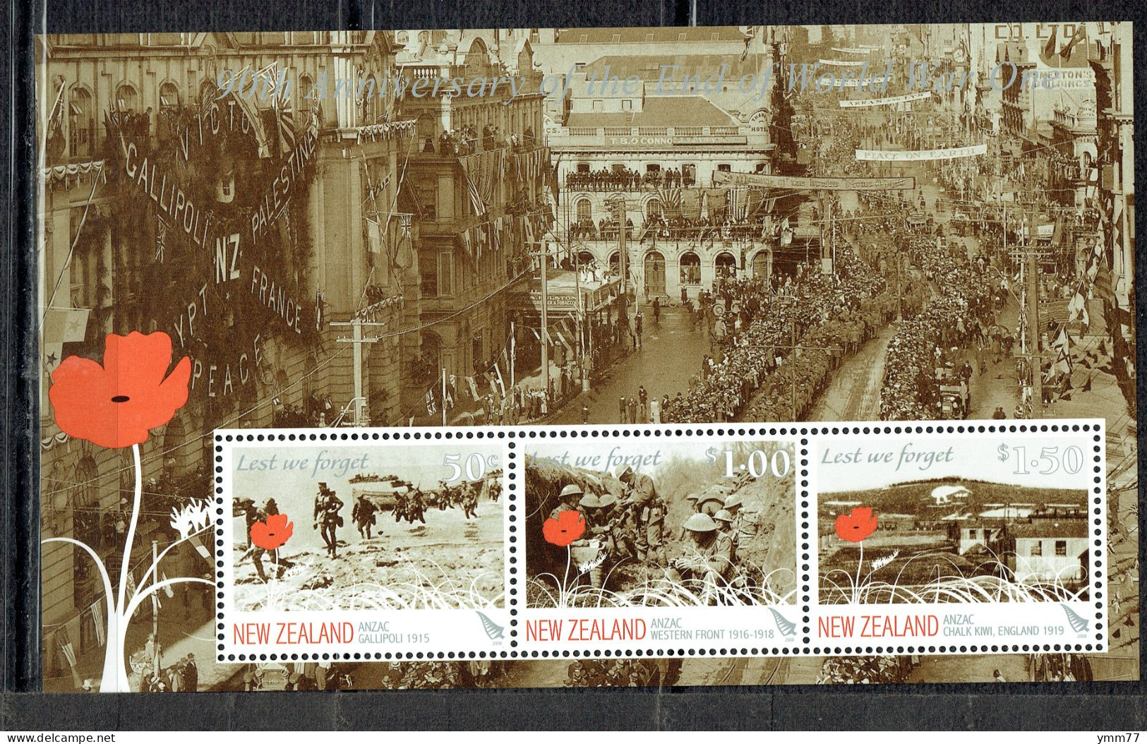 90ème Anniversaire De La Fin De La 1ère Guerre Mondiale - Blocks & Sheetlets