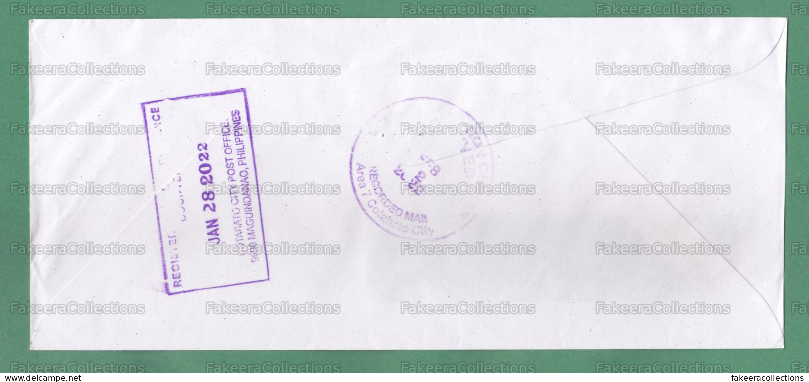 PHILIPPINES 2022 PILIPINAS - Registered Cover With 50 Pesos Meter Franking Cancellation - As Scan - Philippines