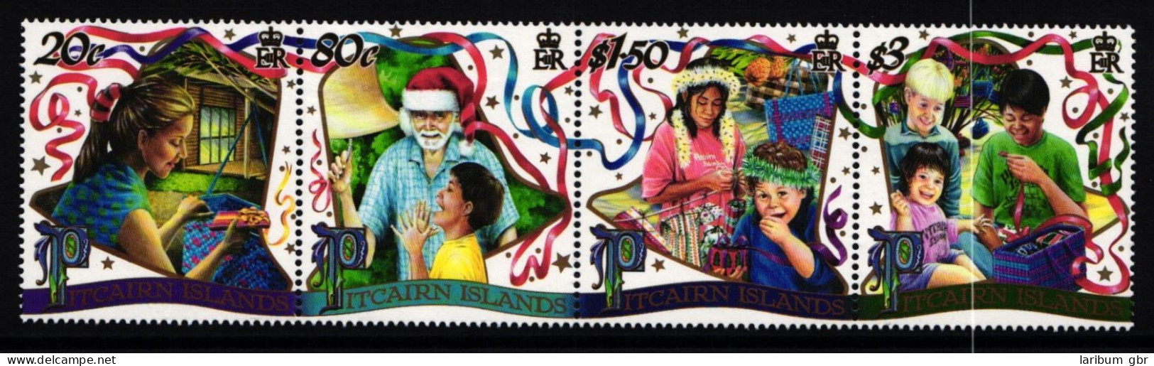 Pitcairn Inseln 572-575 Postfrisch Viererstreifen / Weihnachten #II128 - Pitcairneilanden
