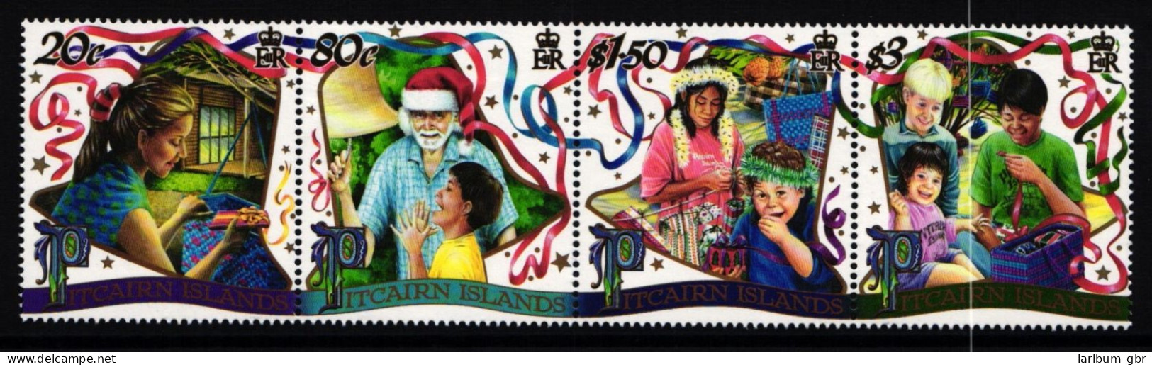 Pitcairn Inseln 572-575 Postfrisch Viererstreifen / Weihnachten #II128 - Pitcairn Islands