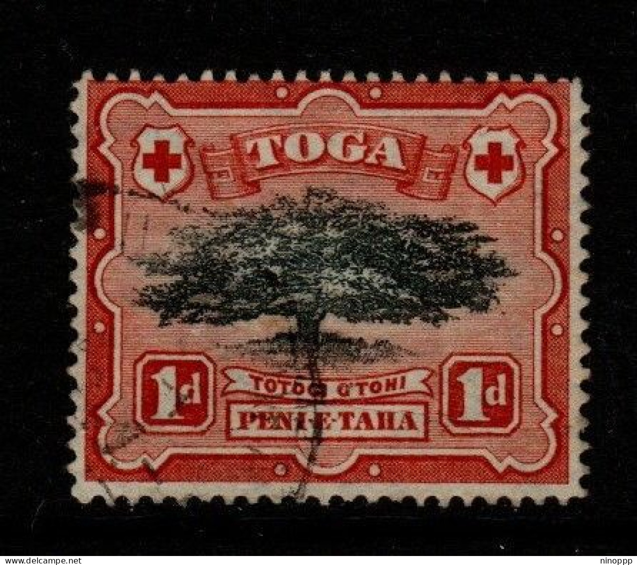 Tonga SG 39 1897 Ovava Tree One Penny Used - Tonga (1970-...)