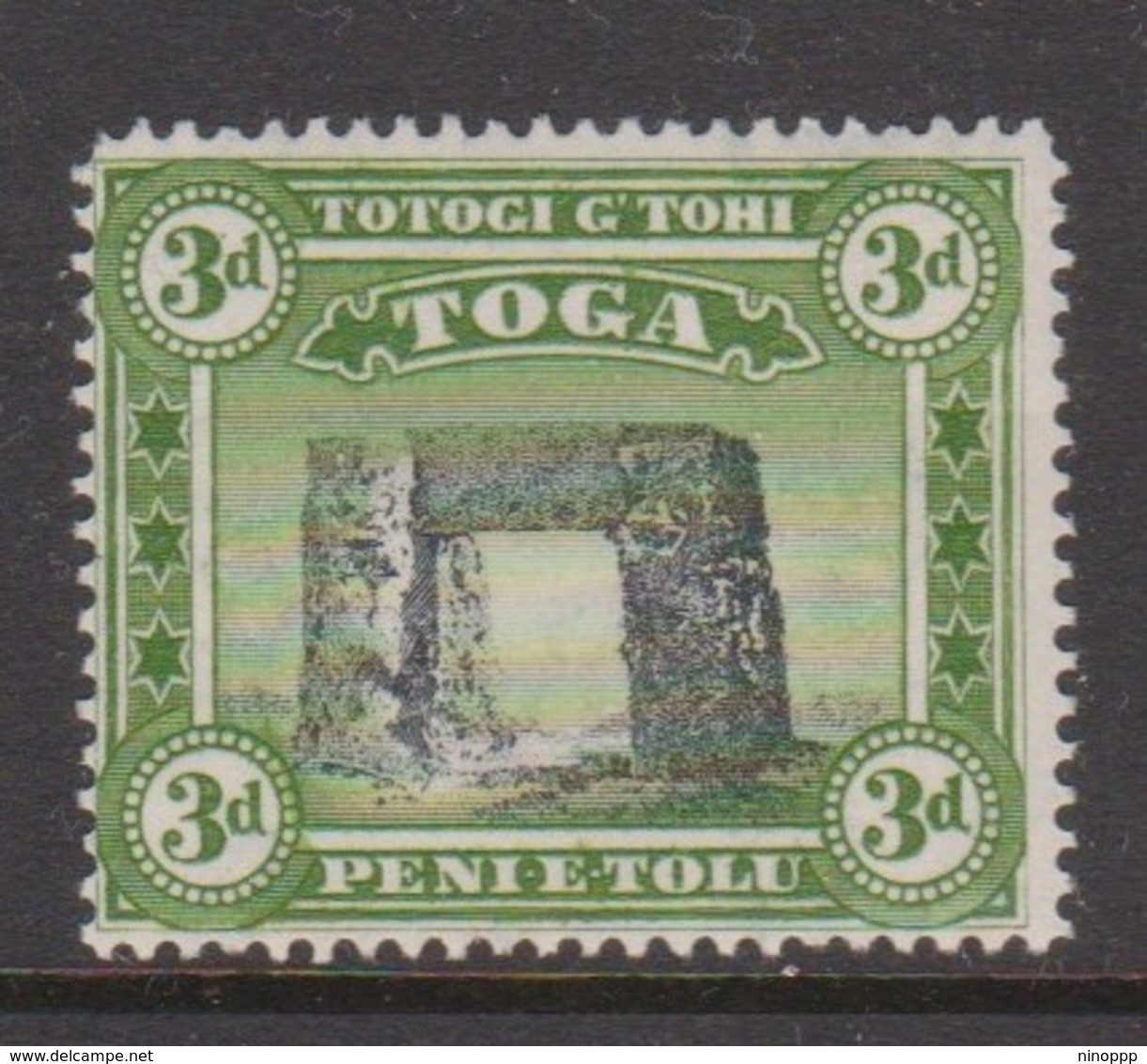 Tonga SG 78 1942 Prehistoric Trilith At Haamonga Mint - Tonga (1970-...)