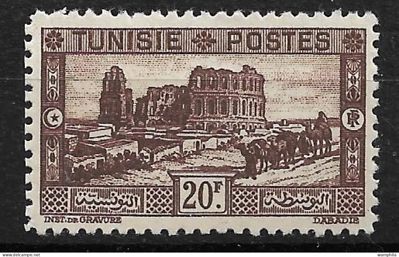 Tunisie N°180* Dentelé 11. Cote 72€ - Neufs