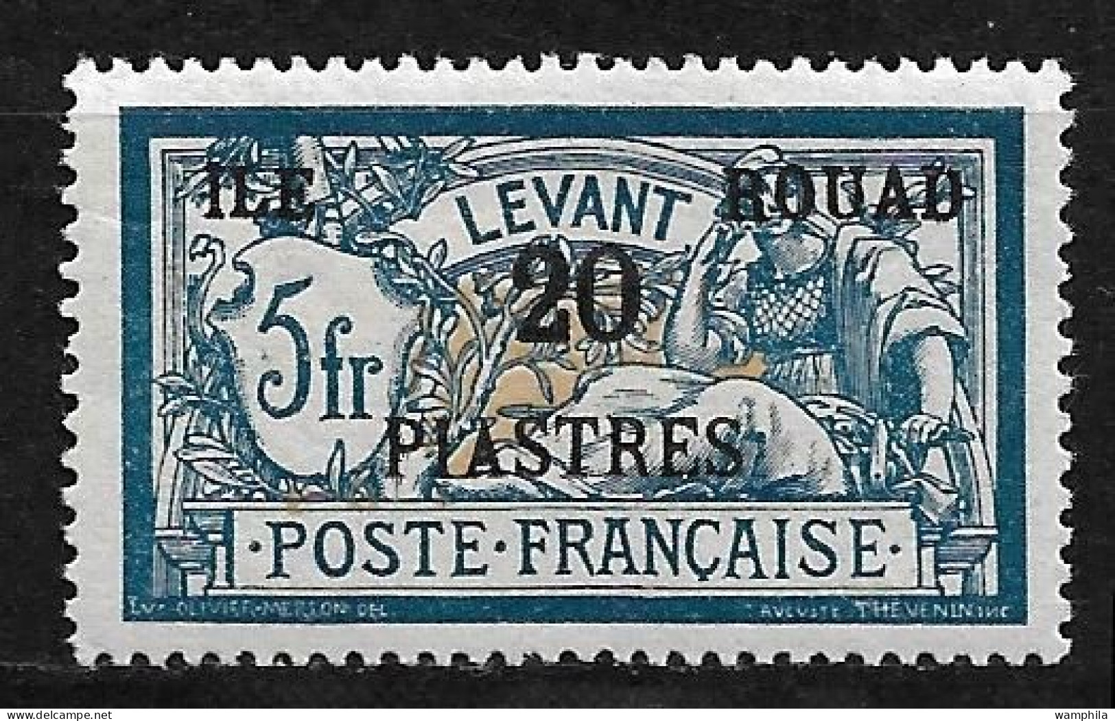 Crète N°16*  5 Frcs Merson Surchargé 20 Piastres. Superbe Centrage. Cote 45€ - Unused Stamps