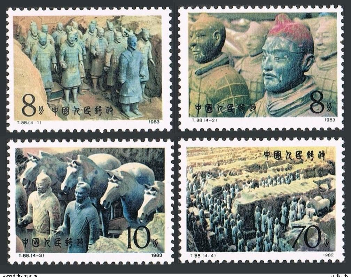 China PRC 1859-1862, MNH. Michel 1879-1882. Terra Cotta Figures, Qin Dynasty, 1983. - Unused Stamps