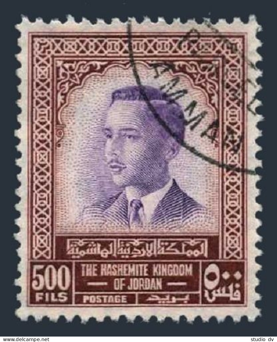Jordan 317,CTO.Michel 302. King Hussein,1954. - Jordanien