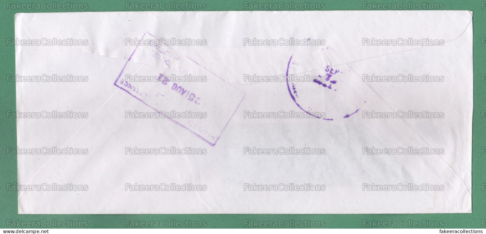 PHILIPPINES 2021 PILIPINAS - Registered Cover With P. 50 Pesos 2019 Blue Plumbago Flower Stamp - As Scan - Philippines