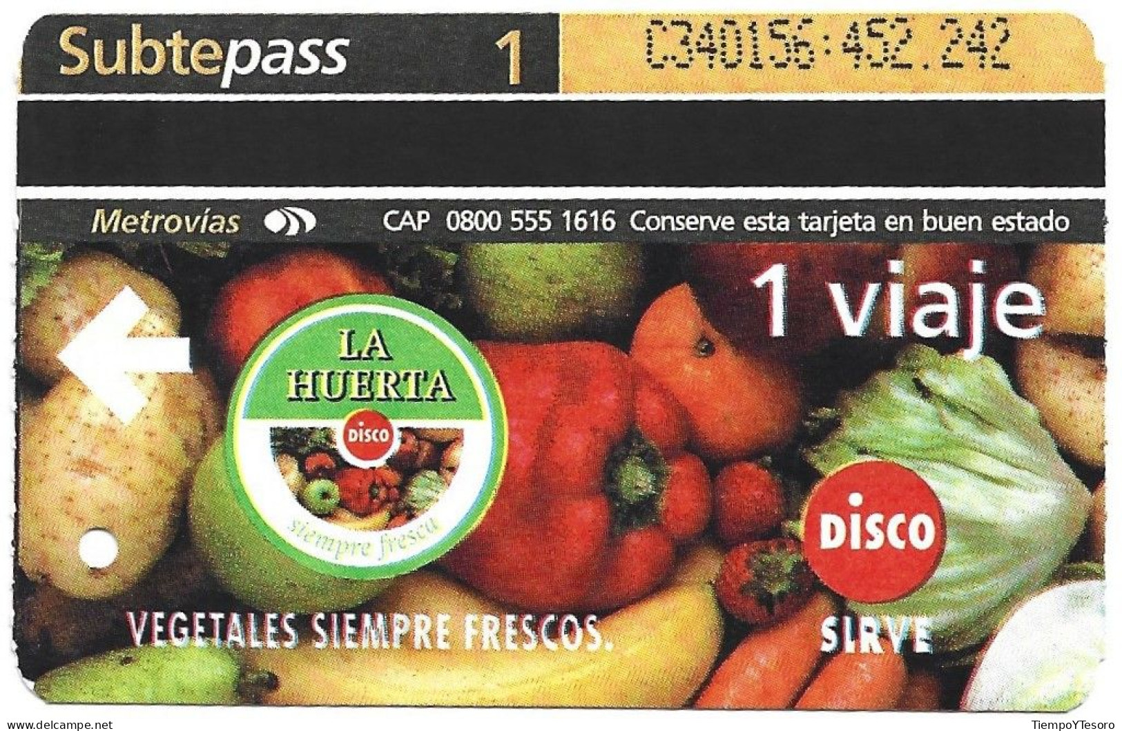 Subtepass - La Huerta, N°1443 - Werbung
