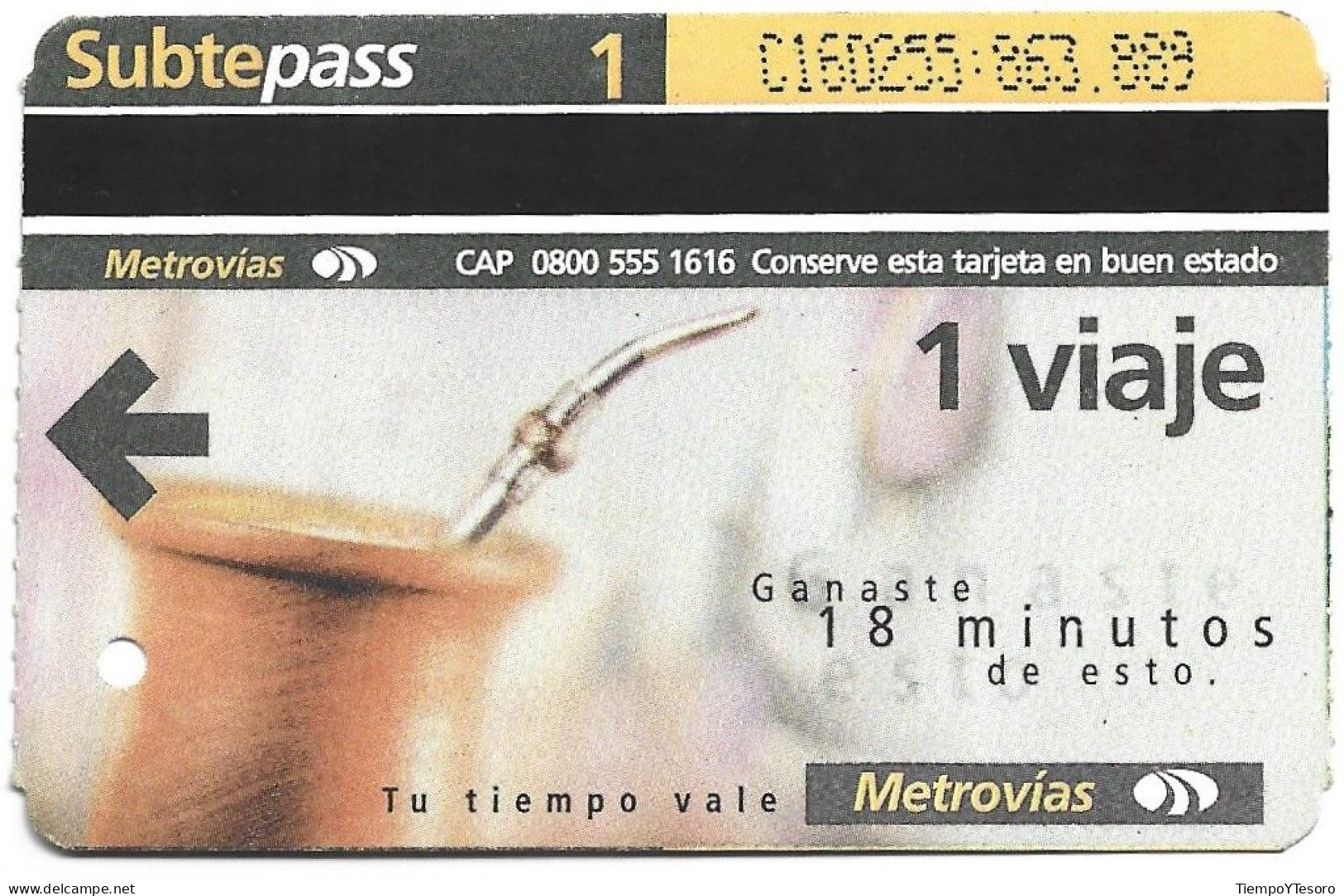 Subtepass - Argentina, Win Time 4, N°1448 - Werbung