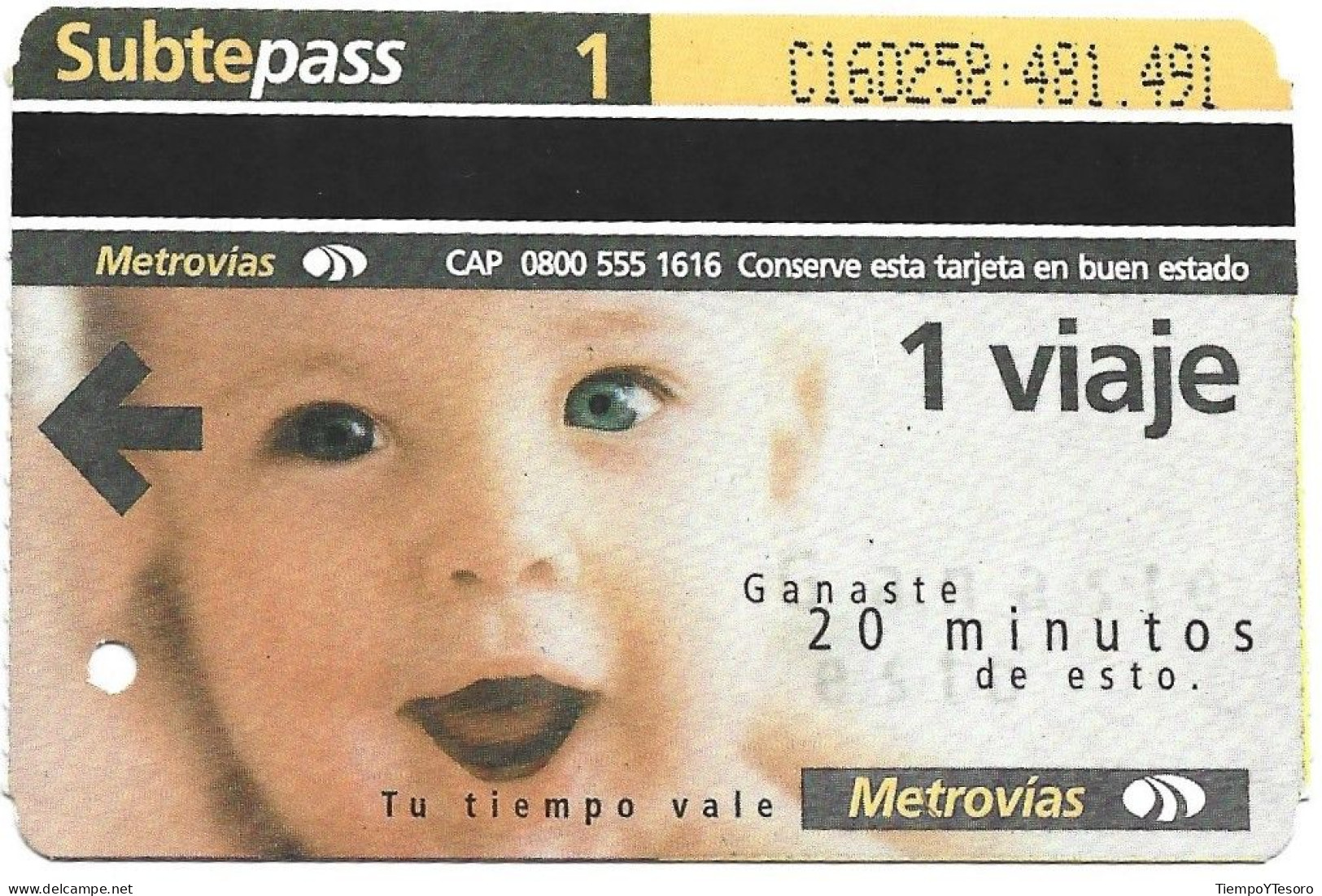 Subtepass - Argentina, Win Time 6, N°1450 - Werbung