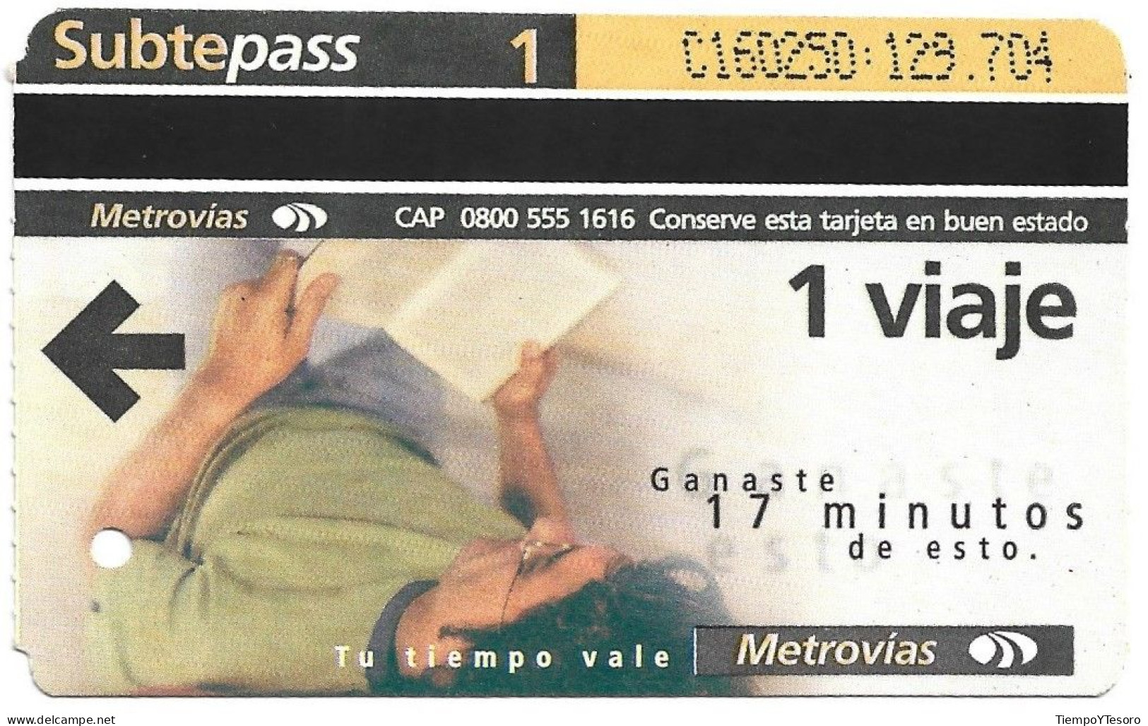 Subtepass - Argentina, Win Time 7, N°1451 - Werbung