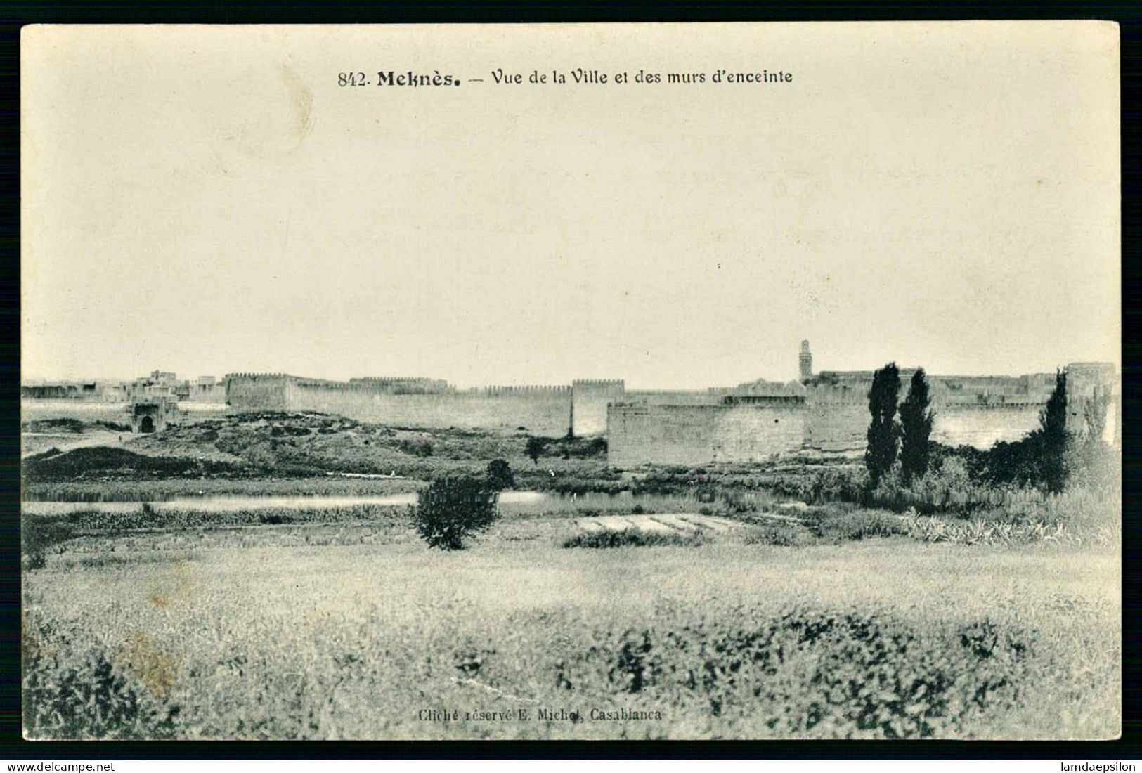 A68  MAROC CPA MEKNES - VUE DE LA VILLE ET DES MURS D' ENCEINTE - Colecciones Y Lotes