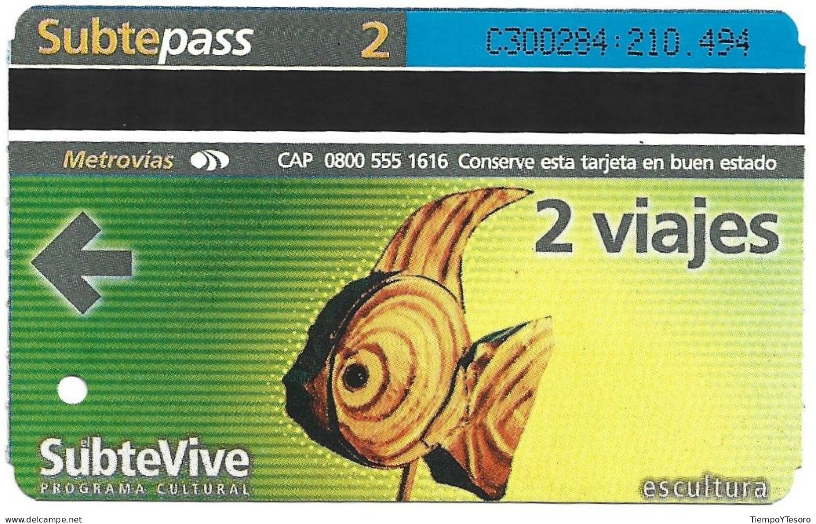 Subtepass - Argentina, SubteVive 2, N°1454 - Publicité