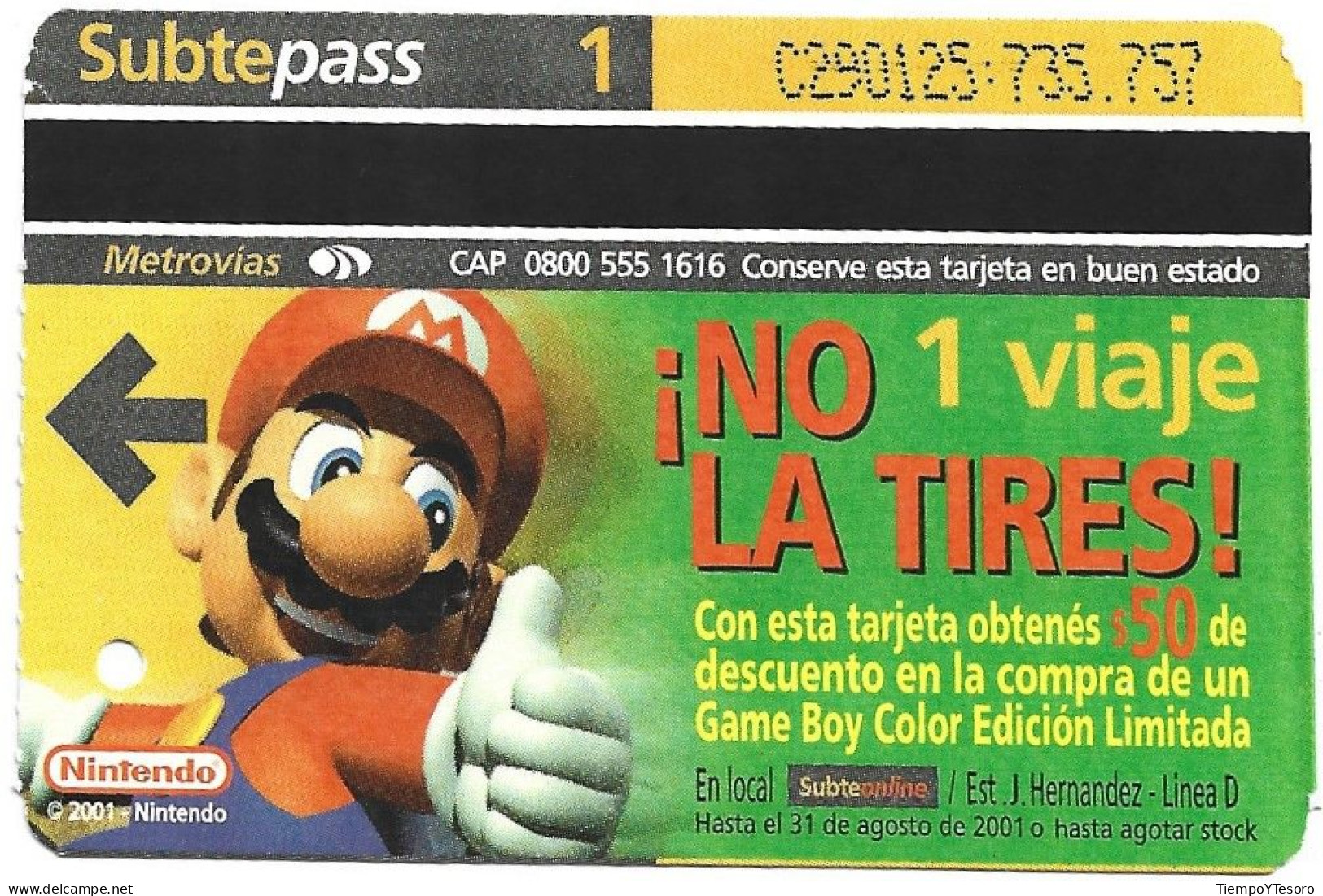 Subtepass - Argentina, Nintendo 3, N°1461 - Publicité