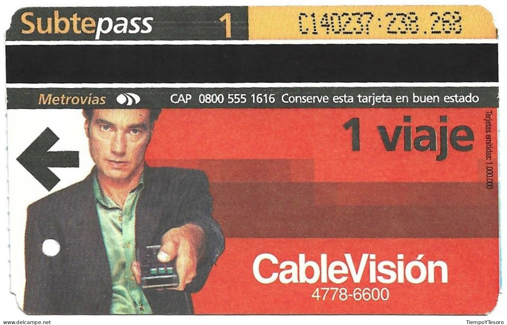 Subtepass - Argentina, Cablevisión 3, N°1465 - Advertising