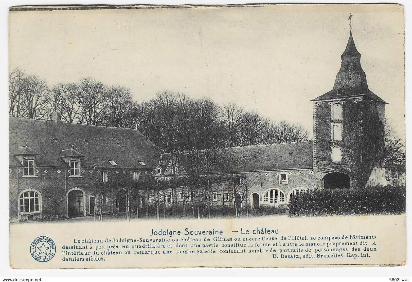 JODOIGNE : Château De Jodoine-Souveraine - 1920 - Geldenaken