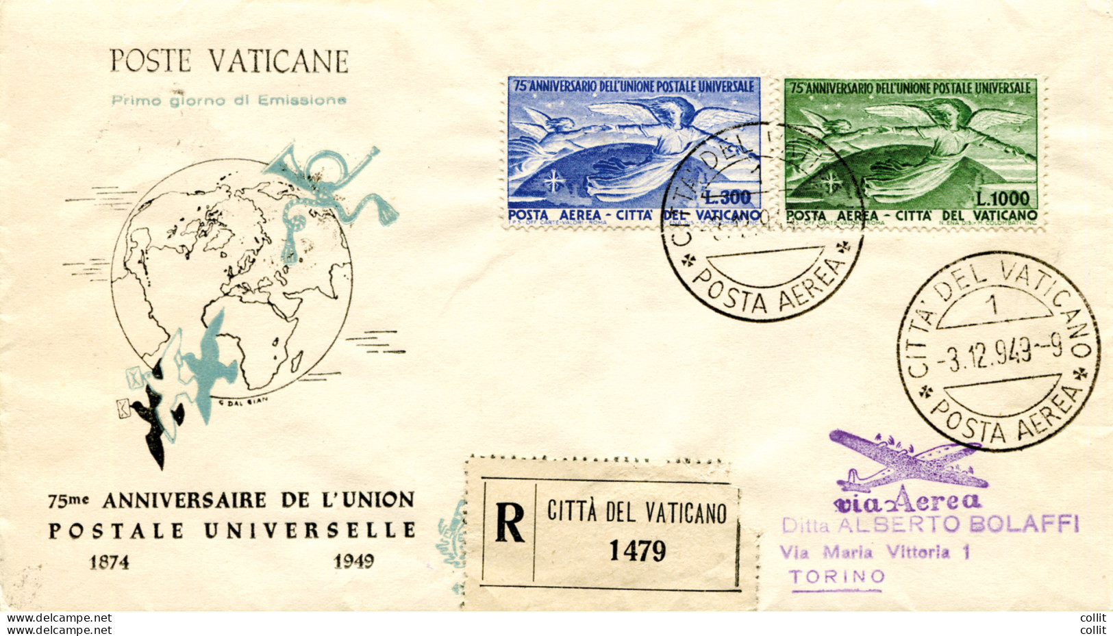 Vaticano - Posta Aerea U.P.U. Su FDC - FDC