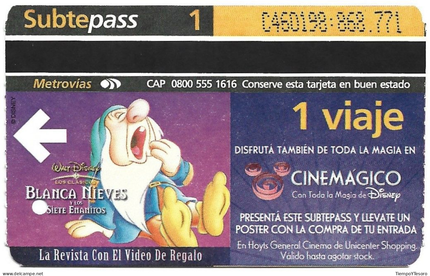 Subtepass - Argentina, Snow White 3, N°1485 - Publicidad