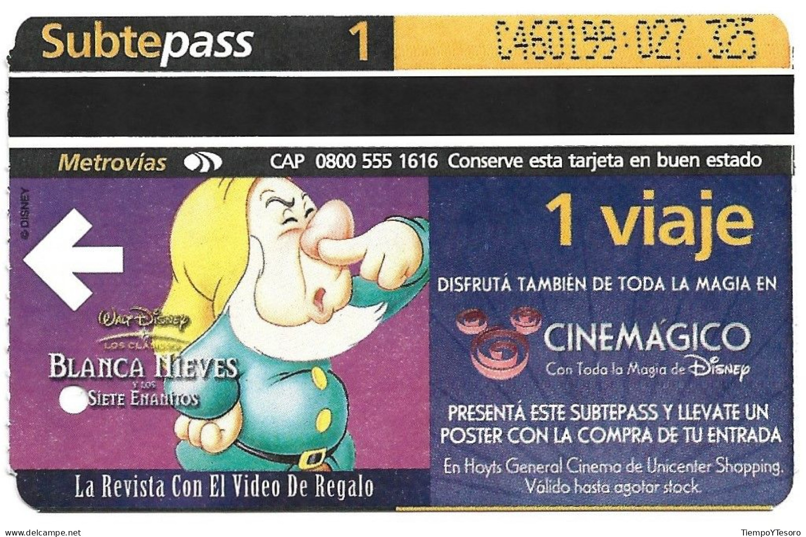 Subtepass - Argentina, Snow White 4, N°1486 - Publicité