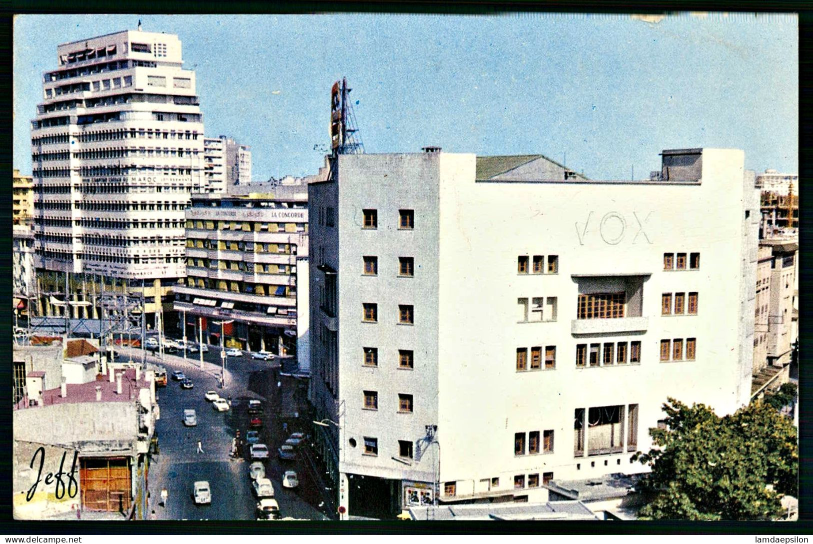 A68  MAROC CPSM CASABLANCA - PLACE MOHAMMED V - Verzamelingen & Kavels