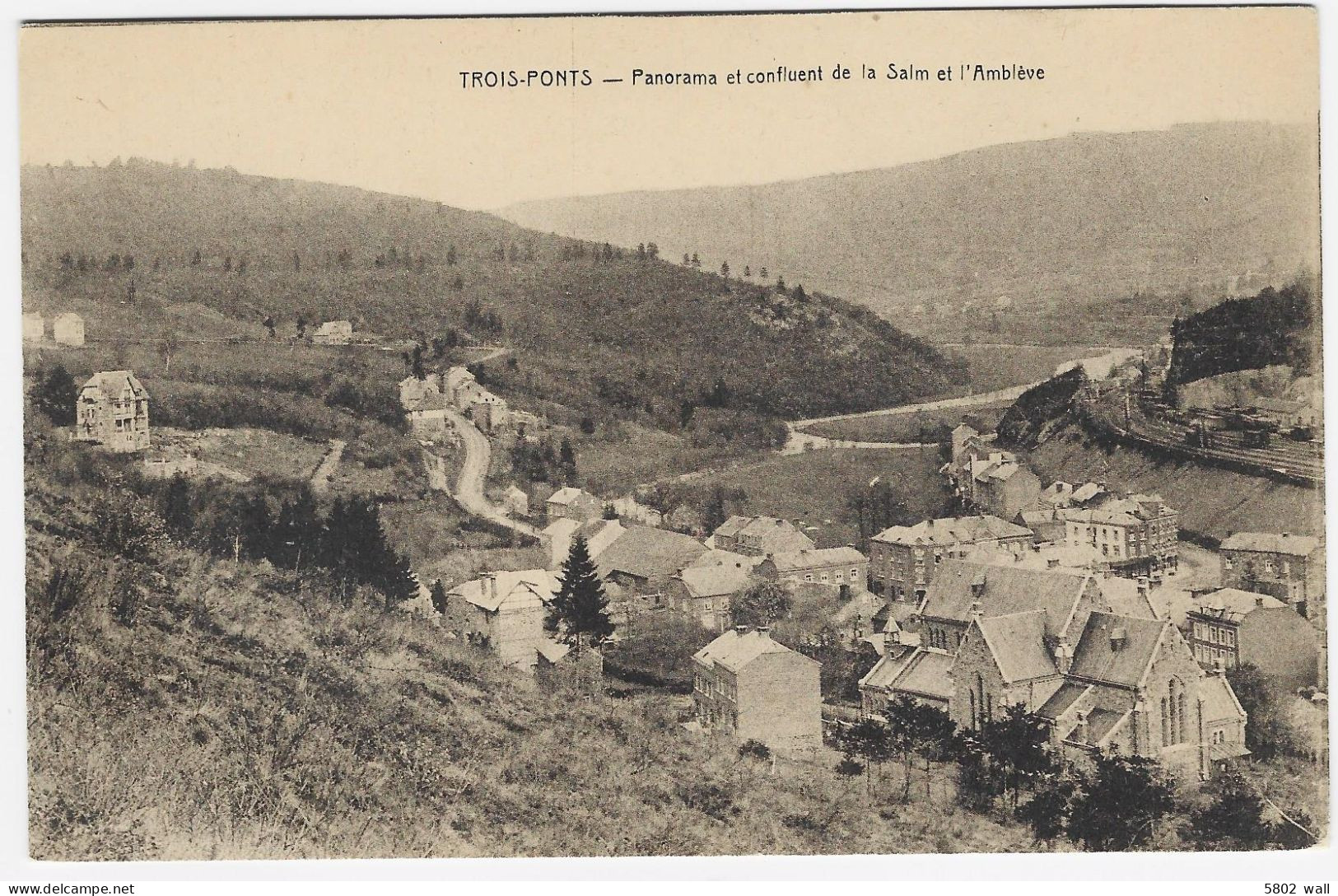 TROIS-PONTS : Panorama Et Confluent De La Salm Et De L'Amblève - Trois-Ponts
