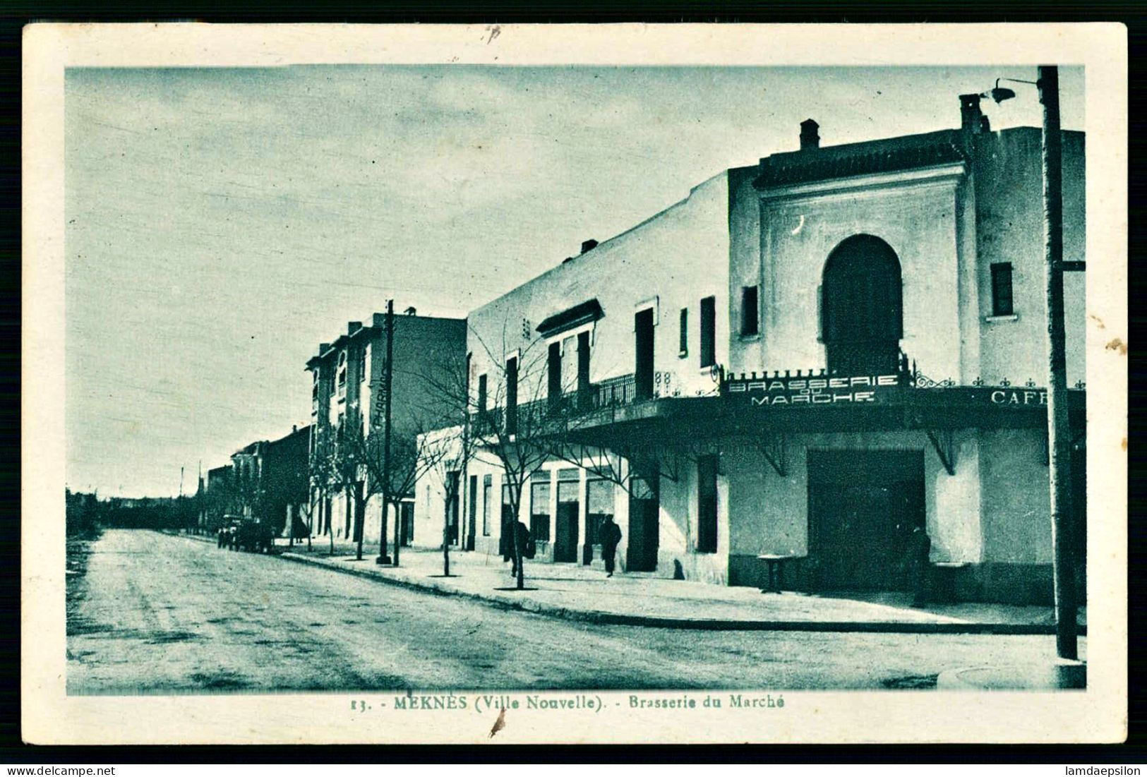 A68  MAROC CPA MEKNES - BRASSERIE DU MARCHÉ - Verzamelingen & Kavels