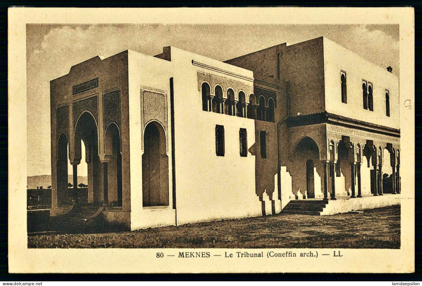 A68  MAROC CPA MEKNES - LE TRIBUNAL - Collections & Lots