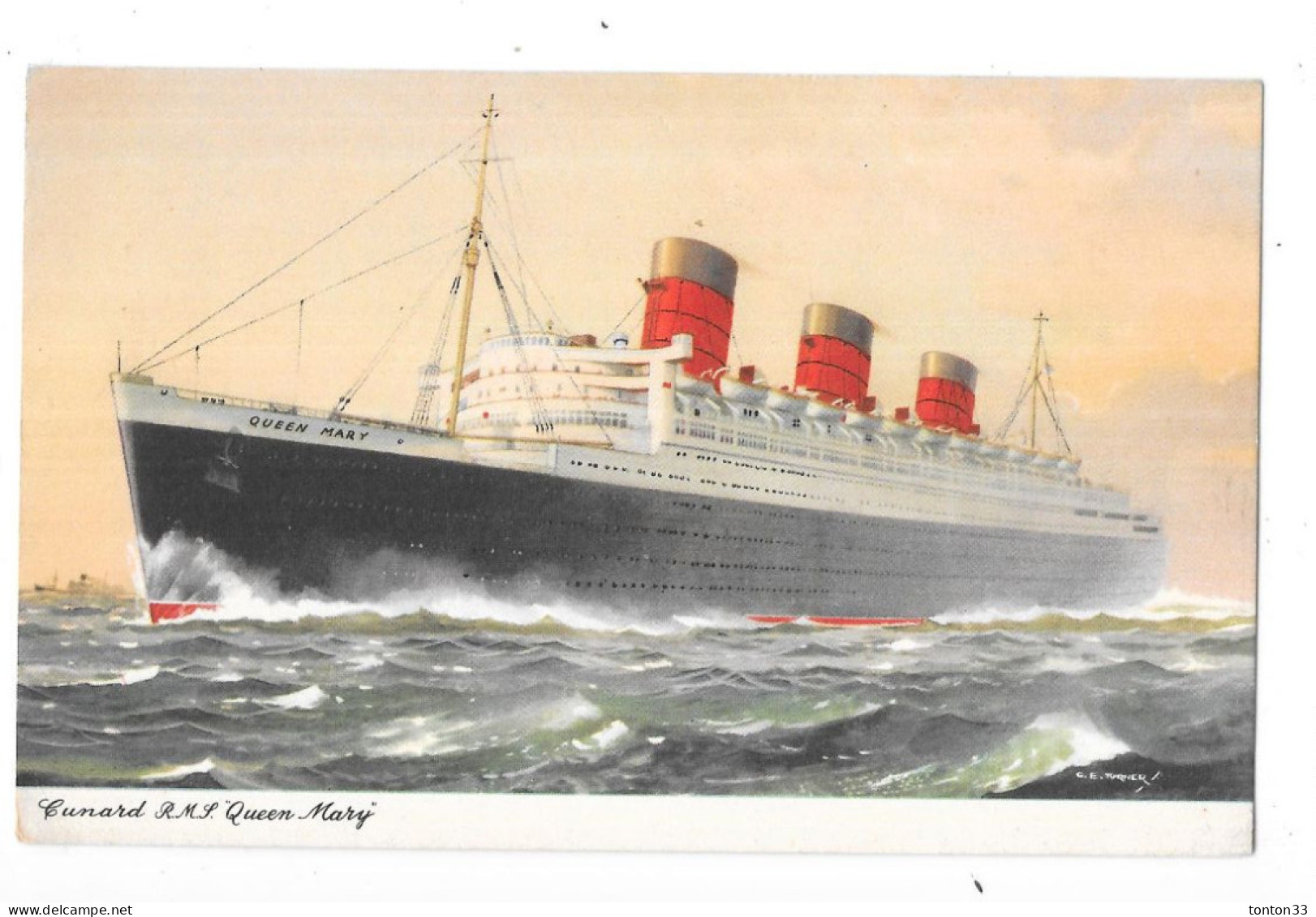 CUNARD - QUEEN MARY - TOUL 4 - - Paquebots