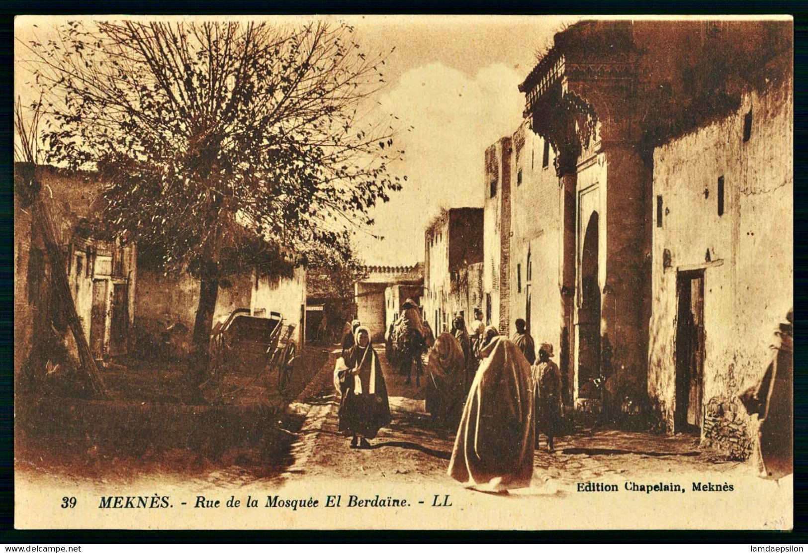 A68  MAROC CPA MEKNES - RUE DE LA MOSQUEE EL BERDAINE - Sammlungen & Sammellose