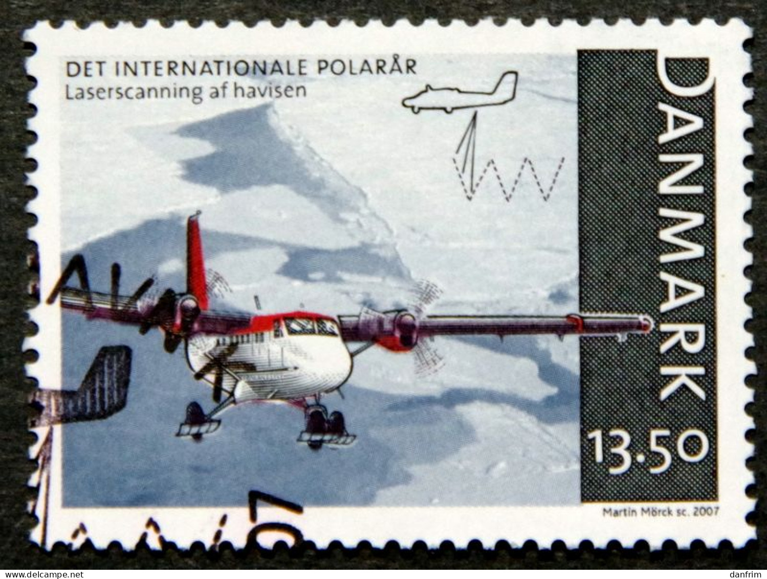 Denmark 2007 Internationales Polarjahr  International Polar Year  MiNr.1460 (O)  (lot  K 704 ) - Gebruikt
