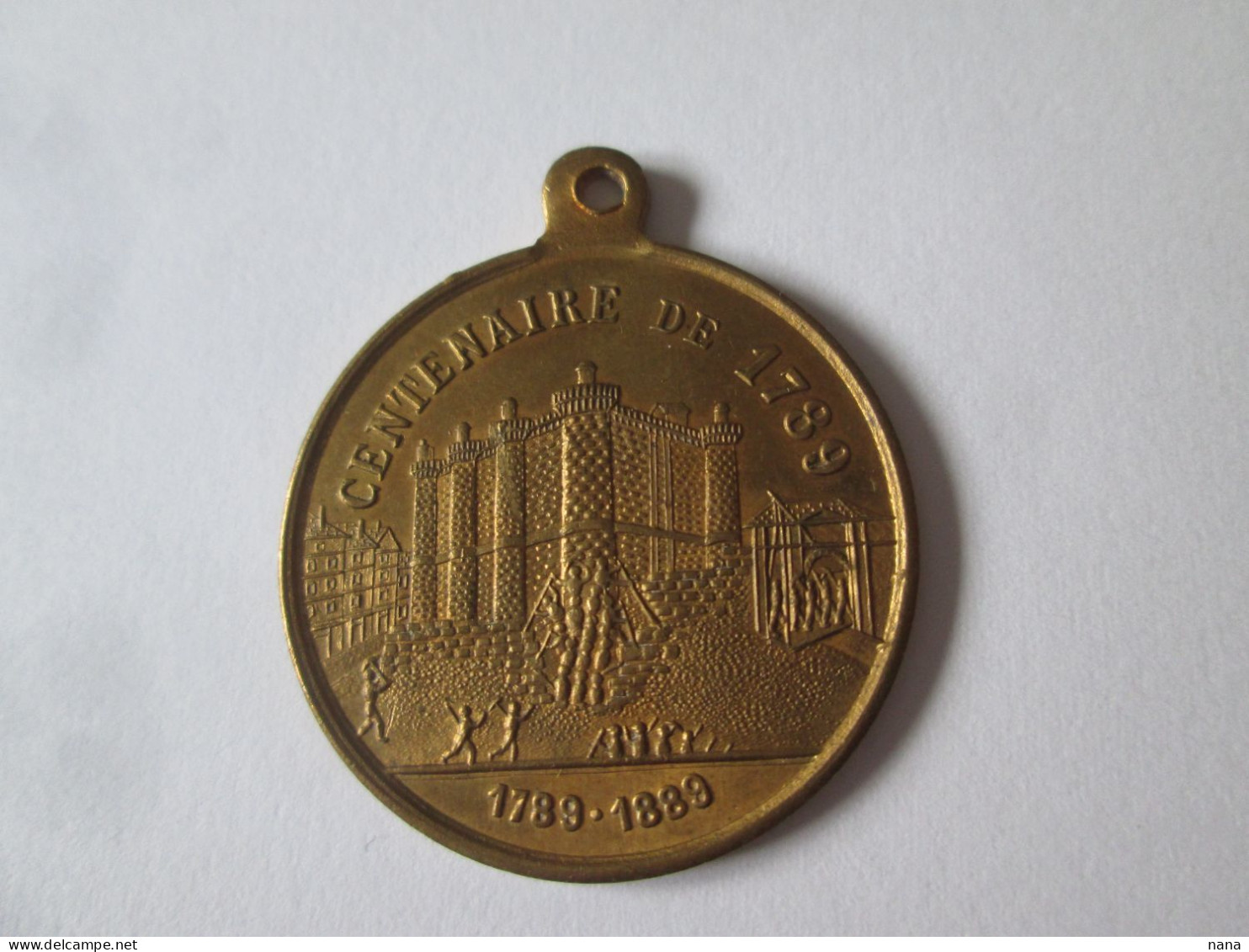 France Medaille:Expo.Univ.Paris 1889-Centenaire De La Bastille/France Medal:Paris Univ.Exhib.1889-Centenary Of Bastille - Frankrijk
