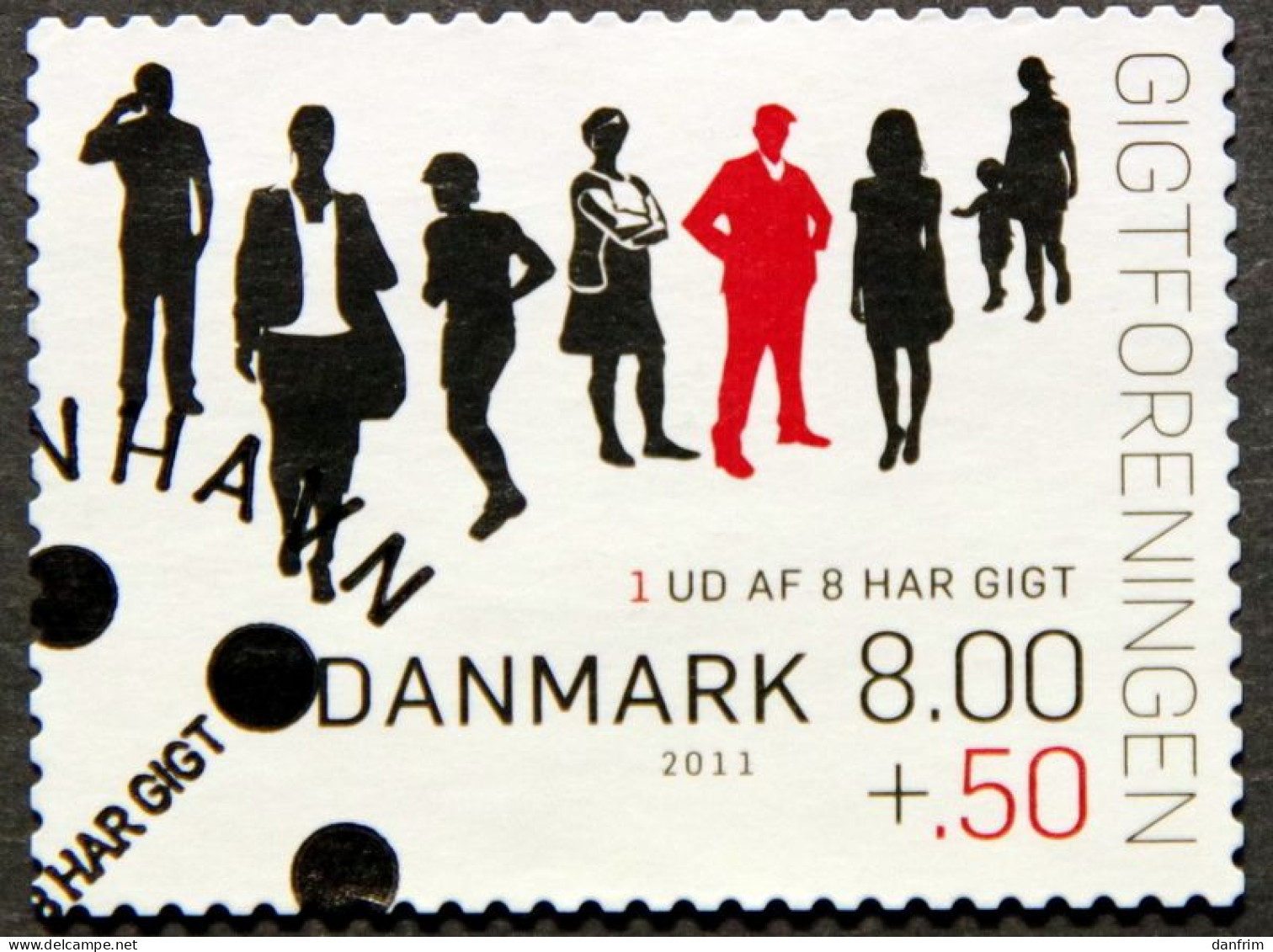 Denmark 2011     MiNr.1633A   Danish Rheumatism Association   ( Lot  K 707 ) - Gebraucht