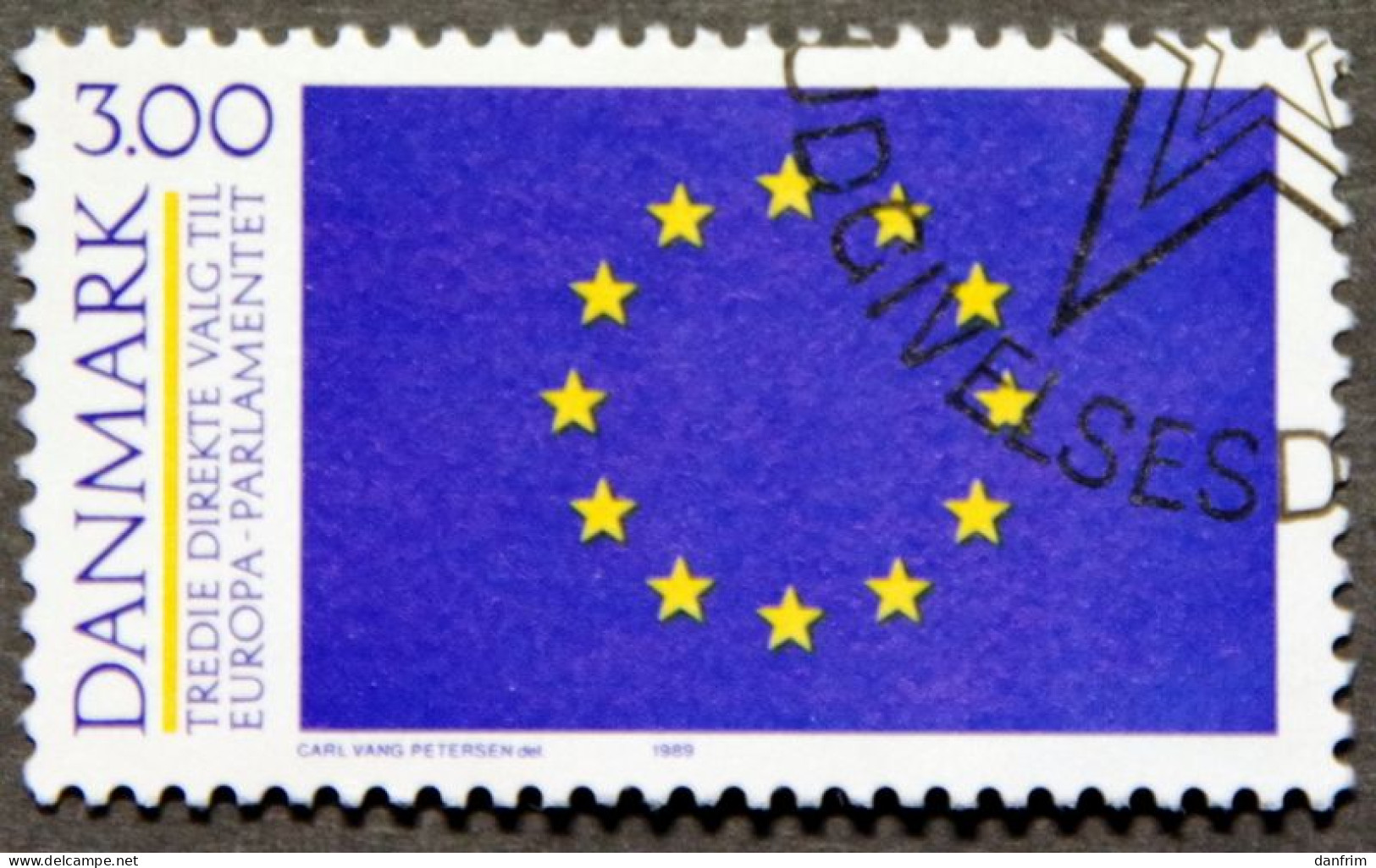 Denmark 1989 MiNr. 949 (O)  Europæiske Parlament ( Lot K 713) - Oblitérés