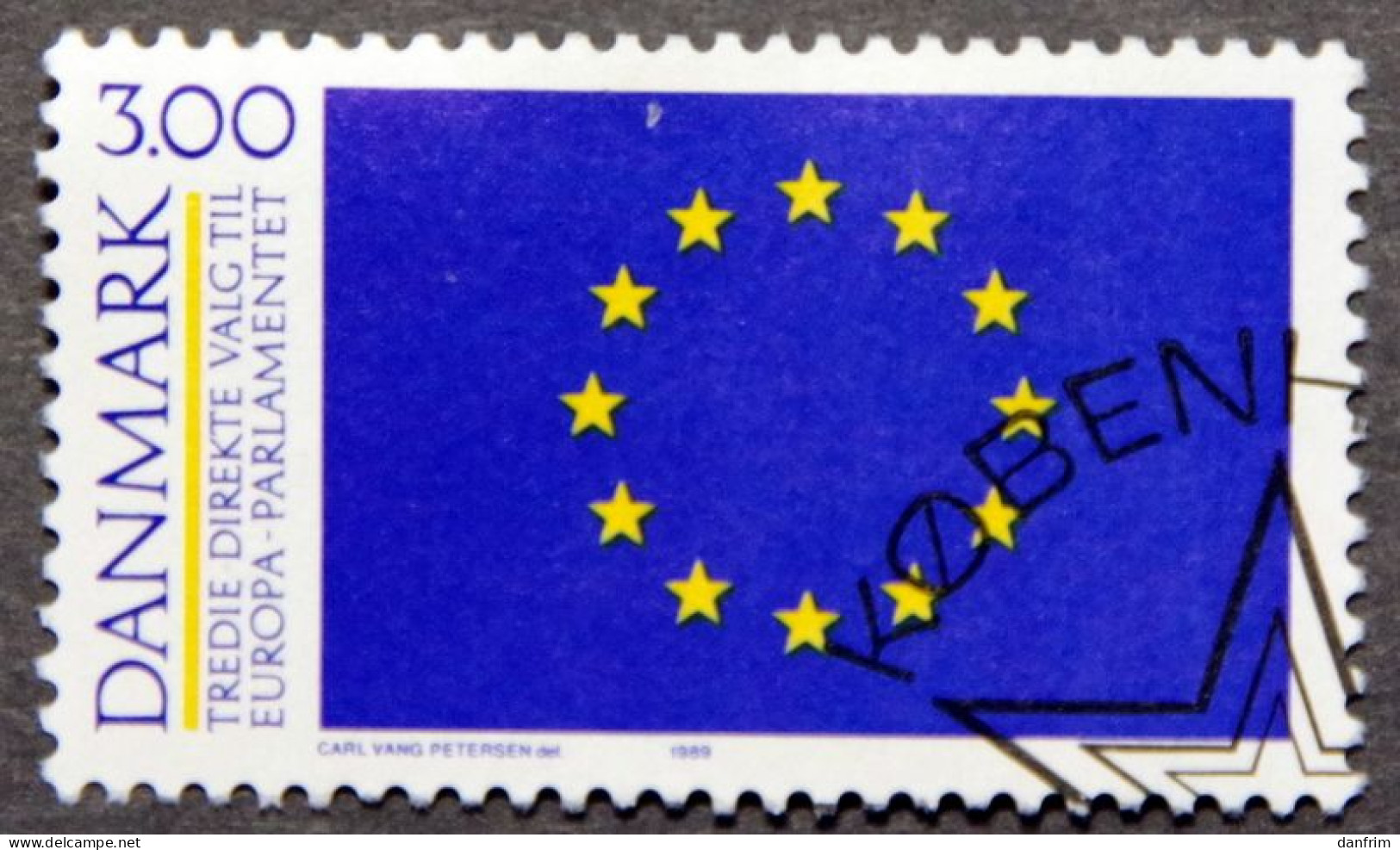 Denmark 1989 MiNr. 949 (O)  Europæiske Parlament ( Lot K 715) - Gebruikt