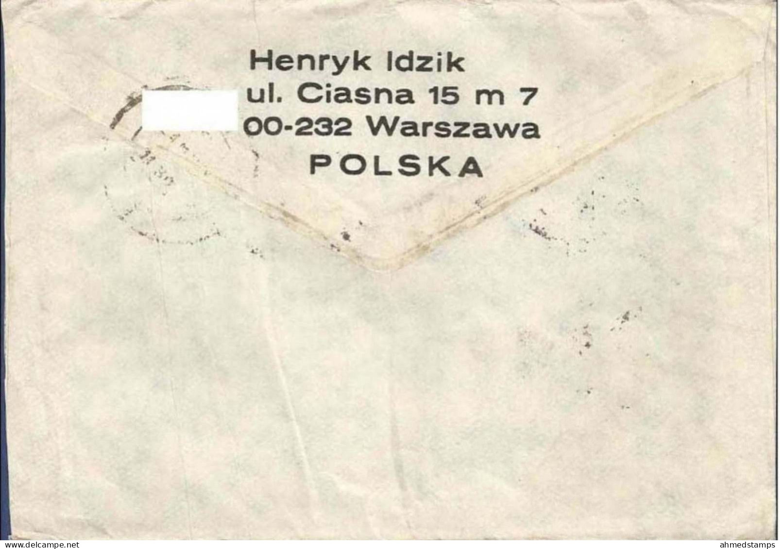 POLAND POSTAL USED AIRMAIL COVER TO PAKISTAN OLYMPICS GAMES OLYMPIC SPORTS RACE - Ohne Zuordnung