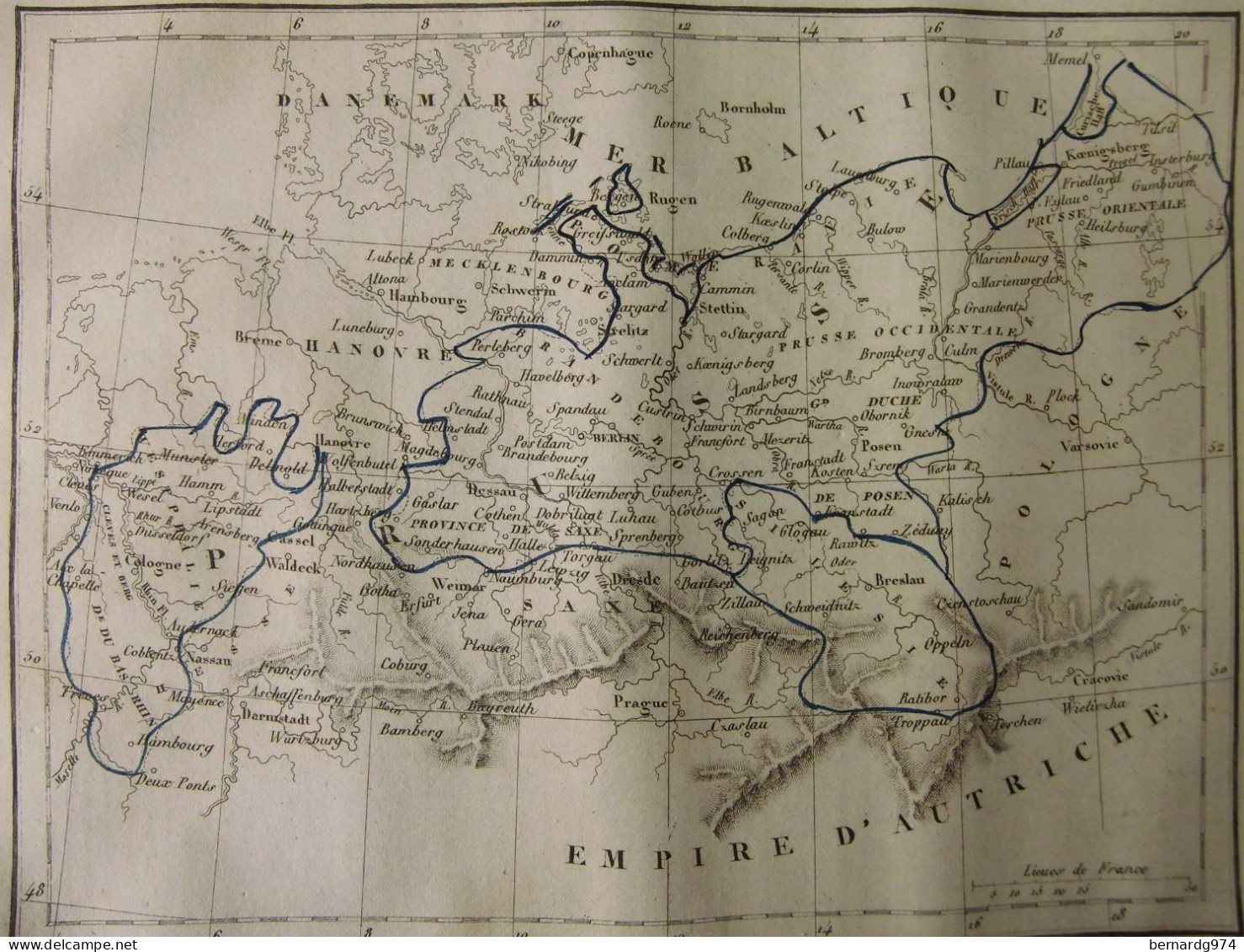 Preußen Prussia  Deutschland :  Two Antique Maps Maire (1821) Perrot (1834) - Carte Geographique